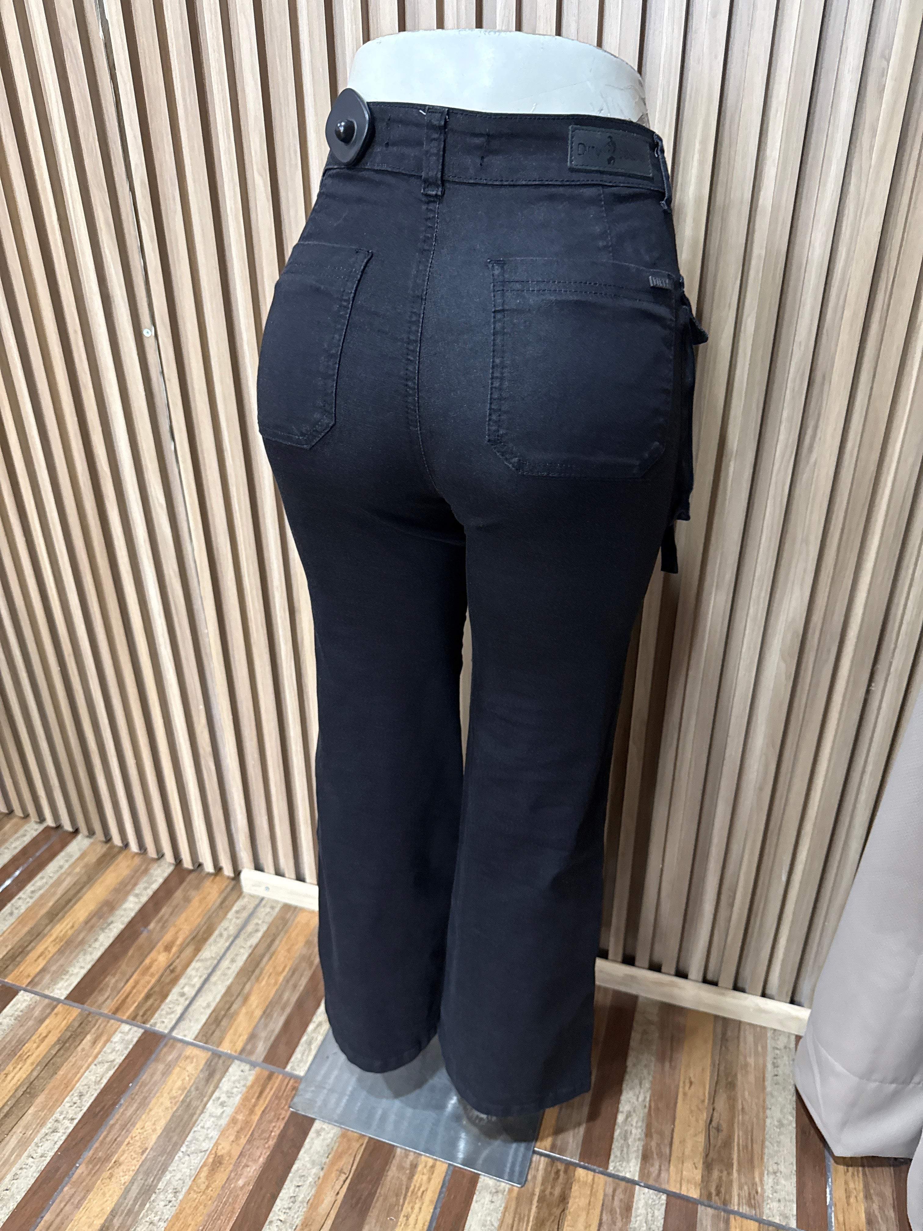 PALAZZO BOLSILLOS DIRTY NEGRO