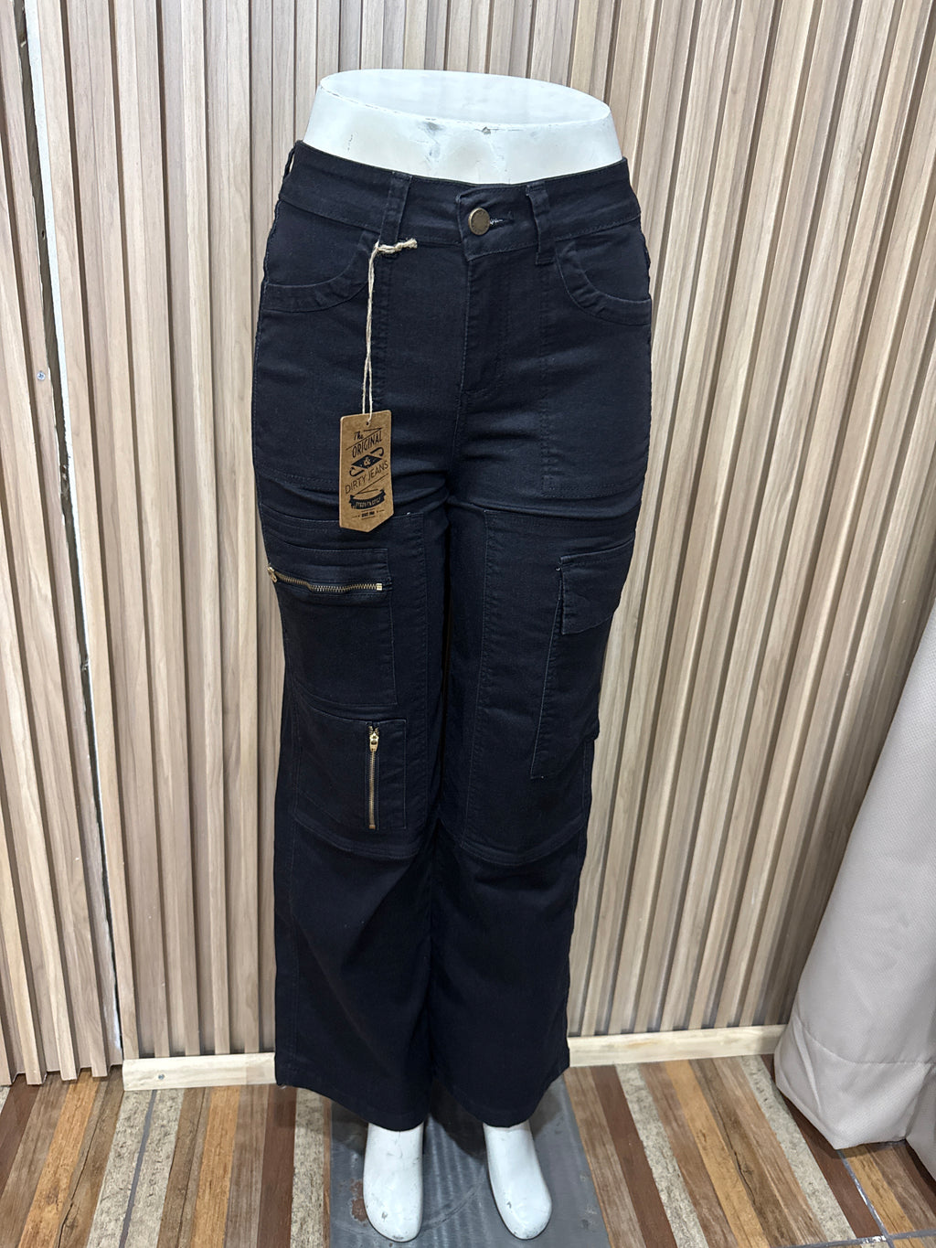 CARGO BOLSILLOS DIRTY NEGRO