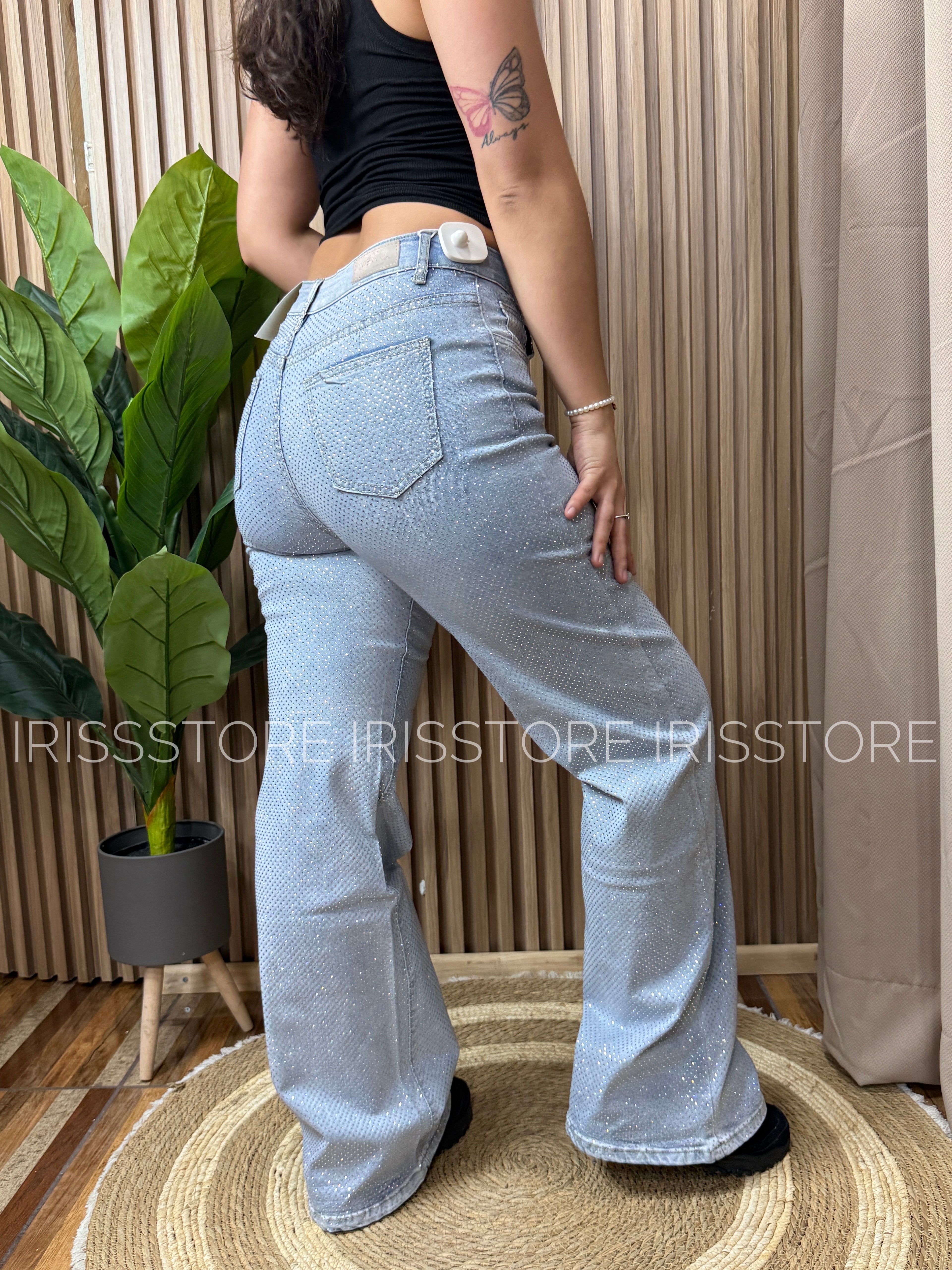 Wide leg celeste total shine✨