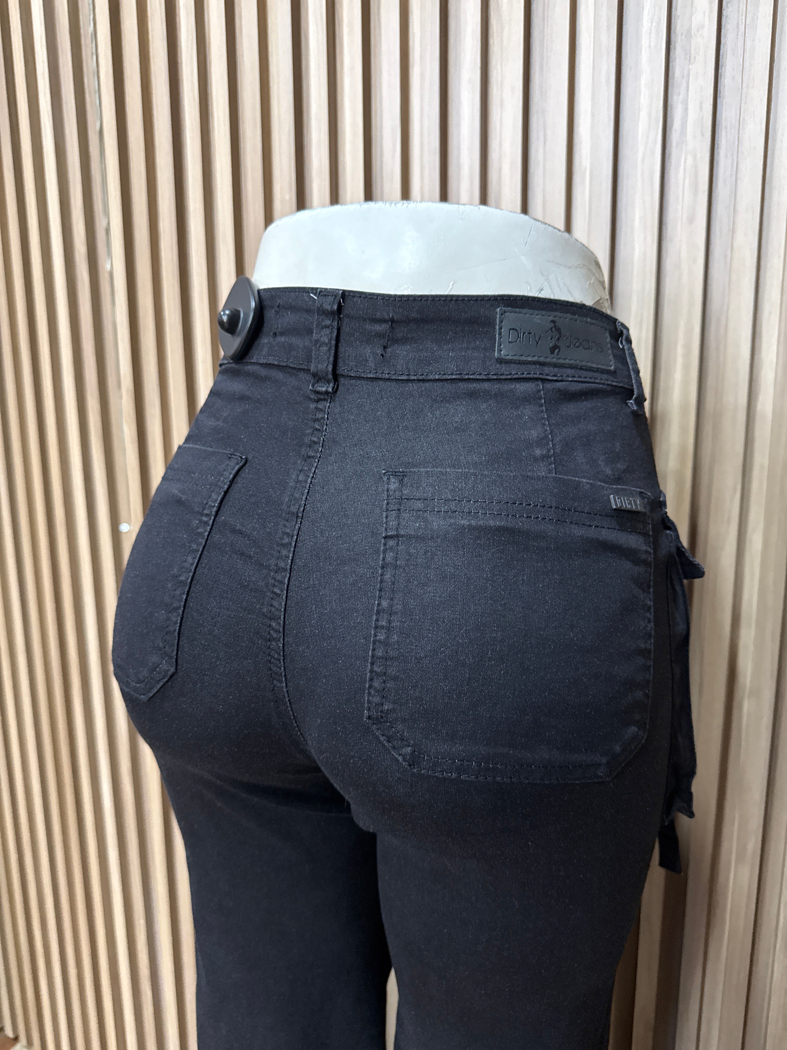 PALAZZO BOLSILLOS DIRTY NEGRO