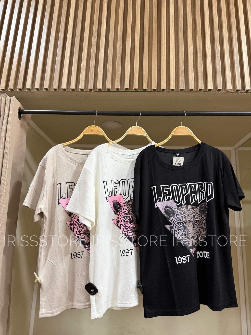 Polera oversized leopardo