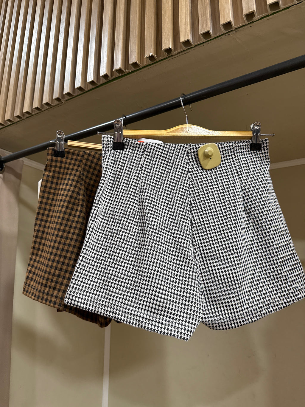 Falda short cuadrille