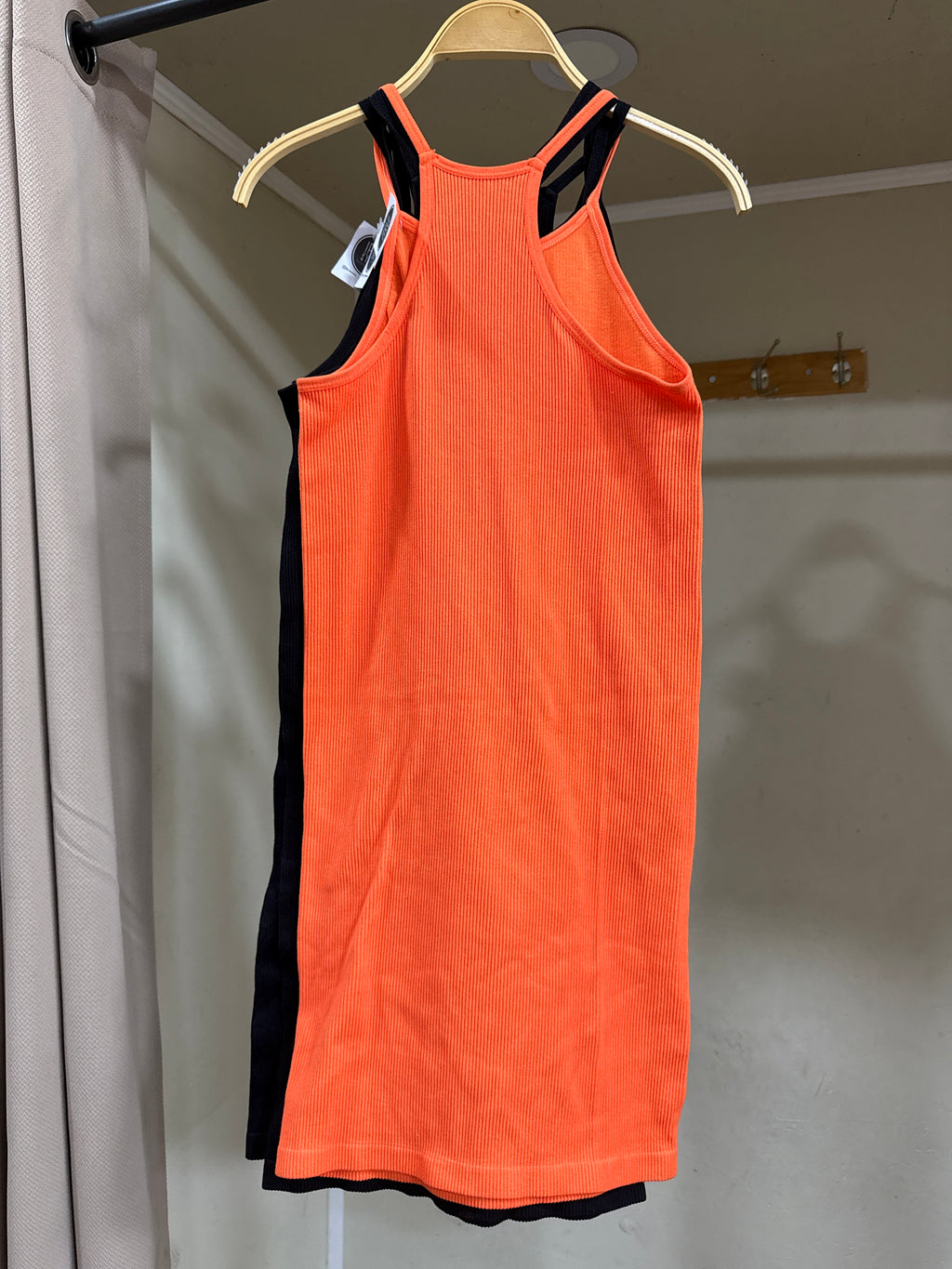 Vestido halter rib