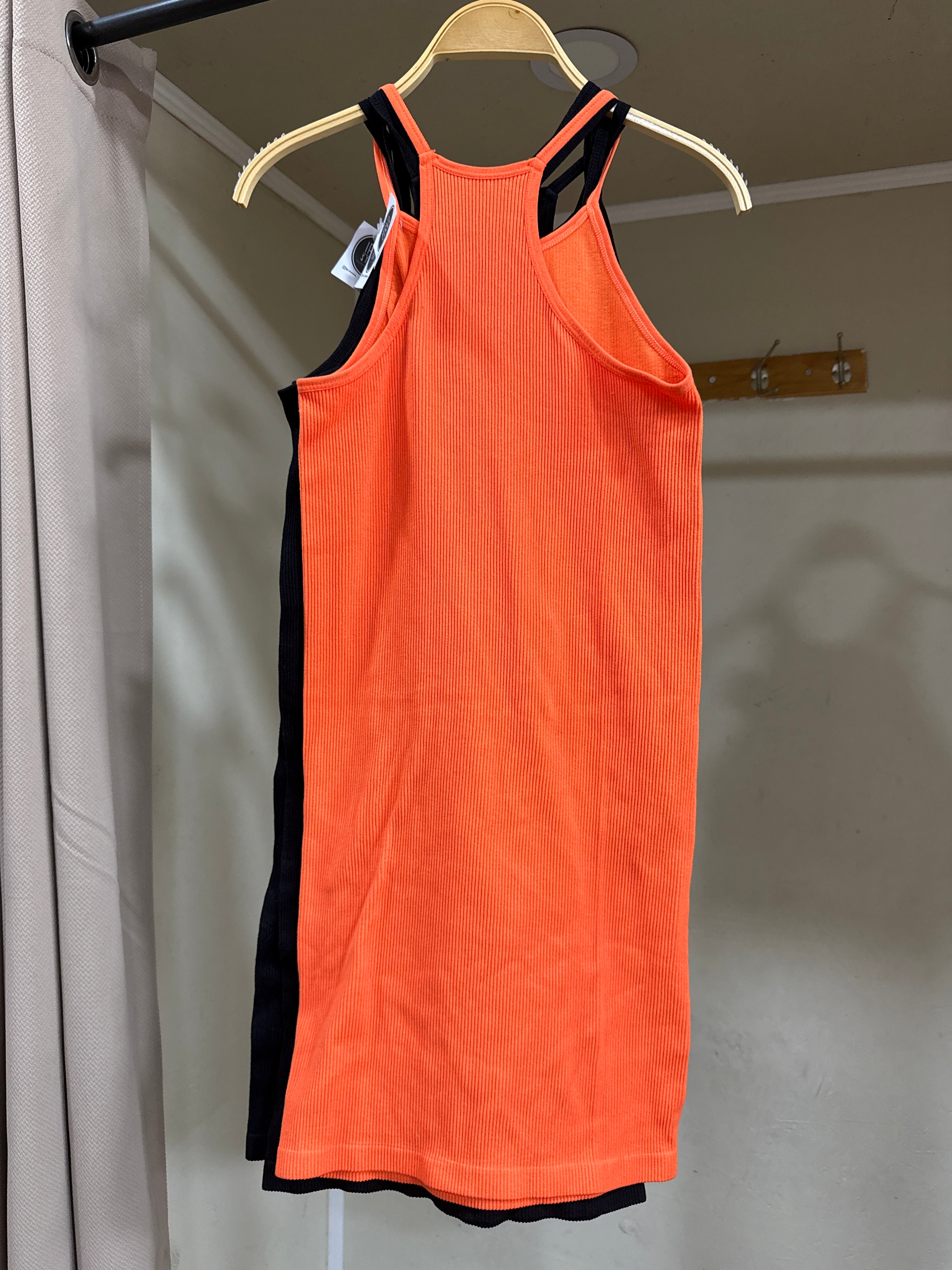 Vestido halter rib