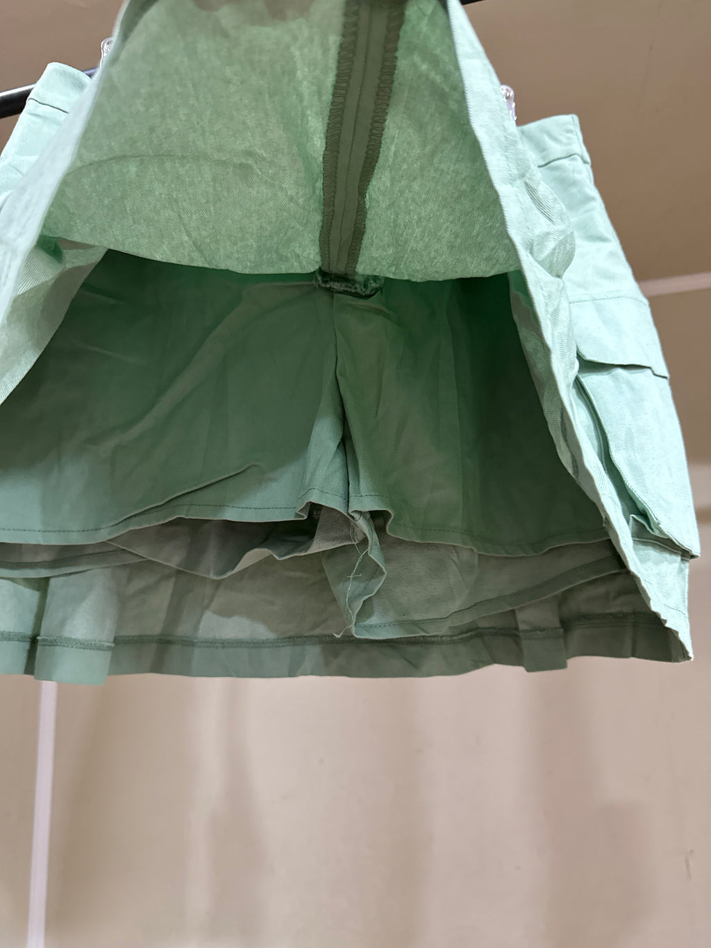 Falda short verde menta