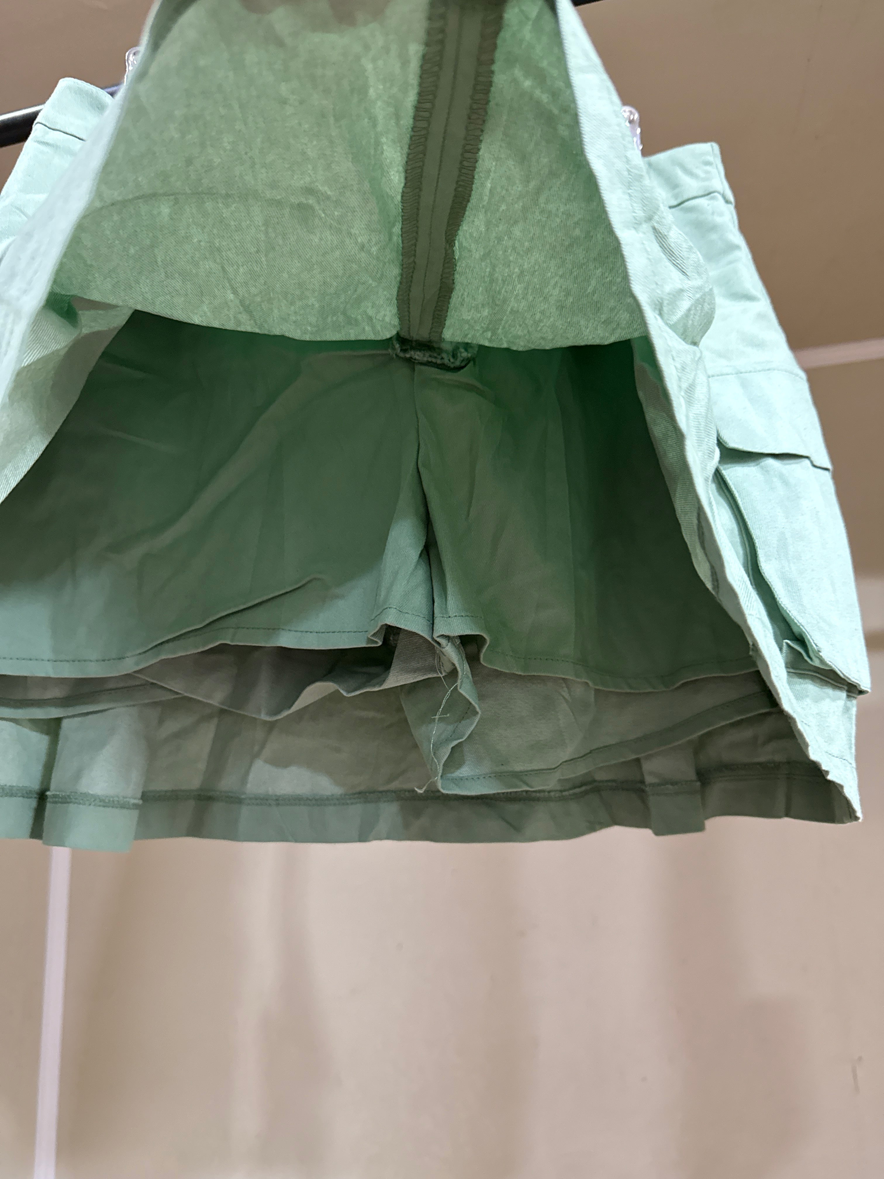 Falda short verde menta