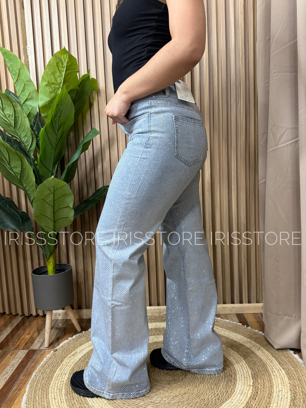 Wide leg celeste total shine✨